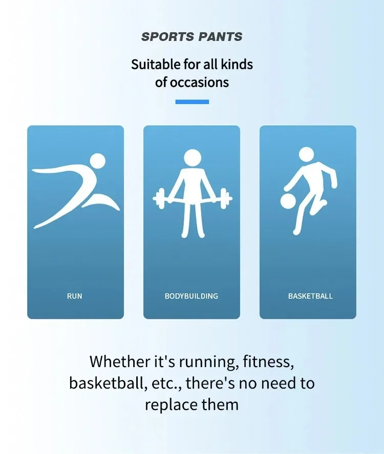 Pantaloni sportivi da uomo, pantaloni da allenamento sportivi flessibili, esercizi in palestra, corsa, vestibilità comoda, leggera e ad asciugatura rapida