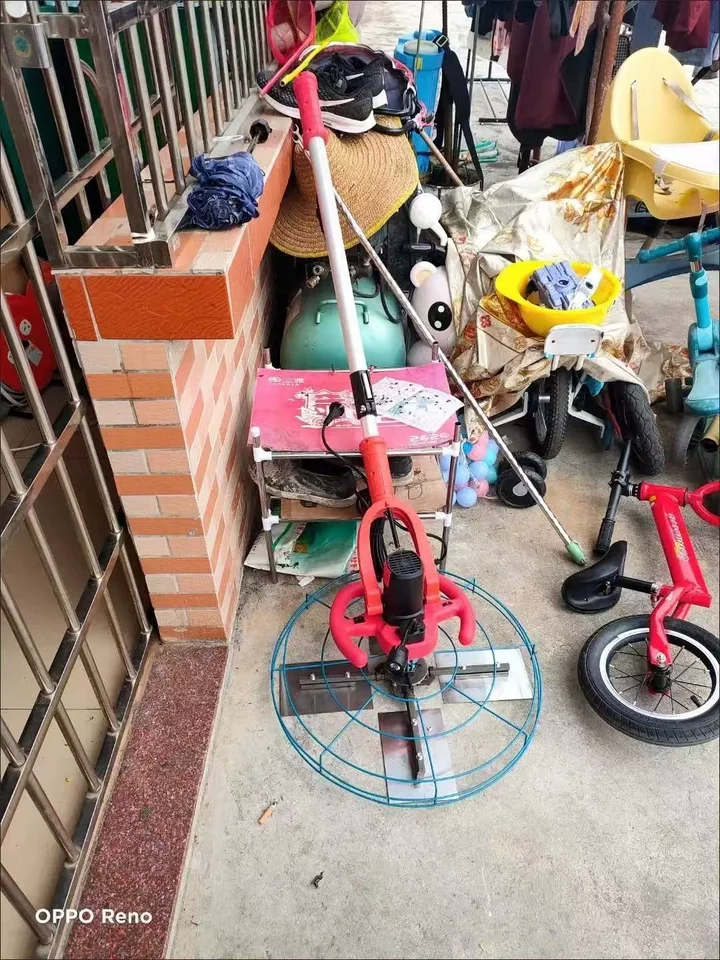 4380W Electric Concrete Trowel Floor Grinding Sanding Tool with Blade Collector LED Lighting for Road & Bridge Construction