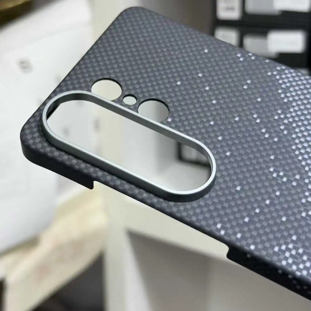 Wireless Charging Hard Cover For Samsung Galaxy S26 Ultra Premium Carbon Fiber Aramid Case