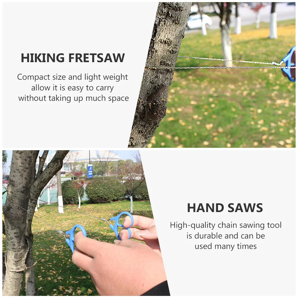 

2Pcs Survival Chain Manual Stainless Steel Portable Wire Rope Cutting Tools Camping Hiking Hand Hiking Fretsaw