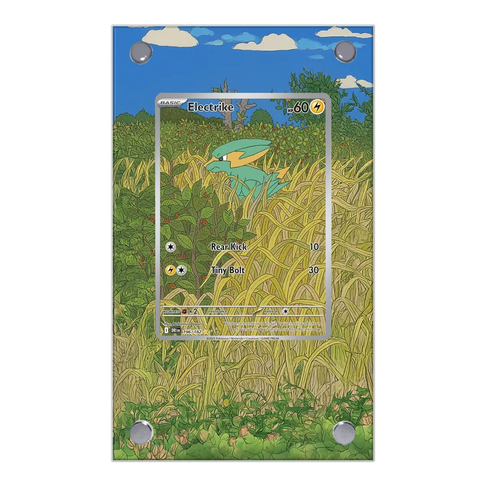 Kotak Pajangan Kartu Koleksi Pokemon Zacian Salamence Scouting Extended Art Display Case Extended Painting Psa Anime Display Rack (Tidak Termasuk)