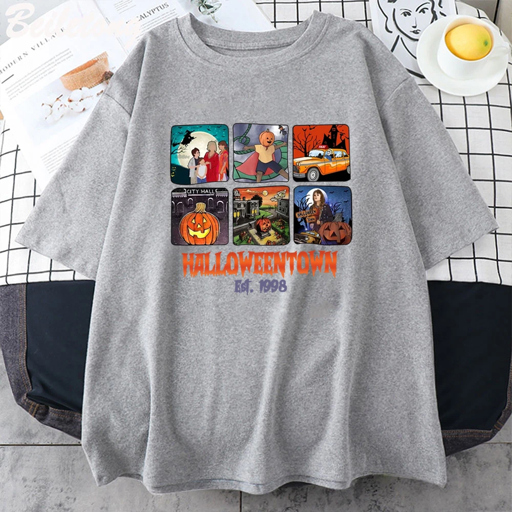 Halloweentown University Est 1998 T-Shirt I Am Kenough Ghost Face Halloween T Shirt Casual Cotton Tops Men Women Camisetas