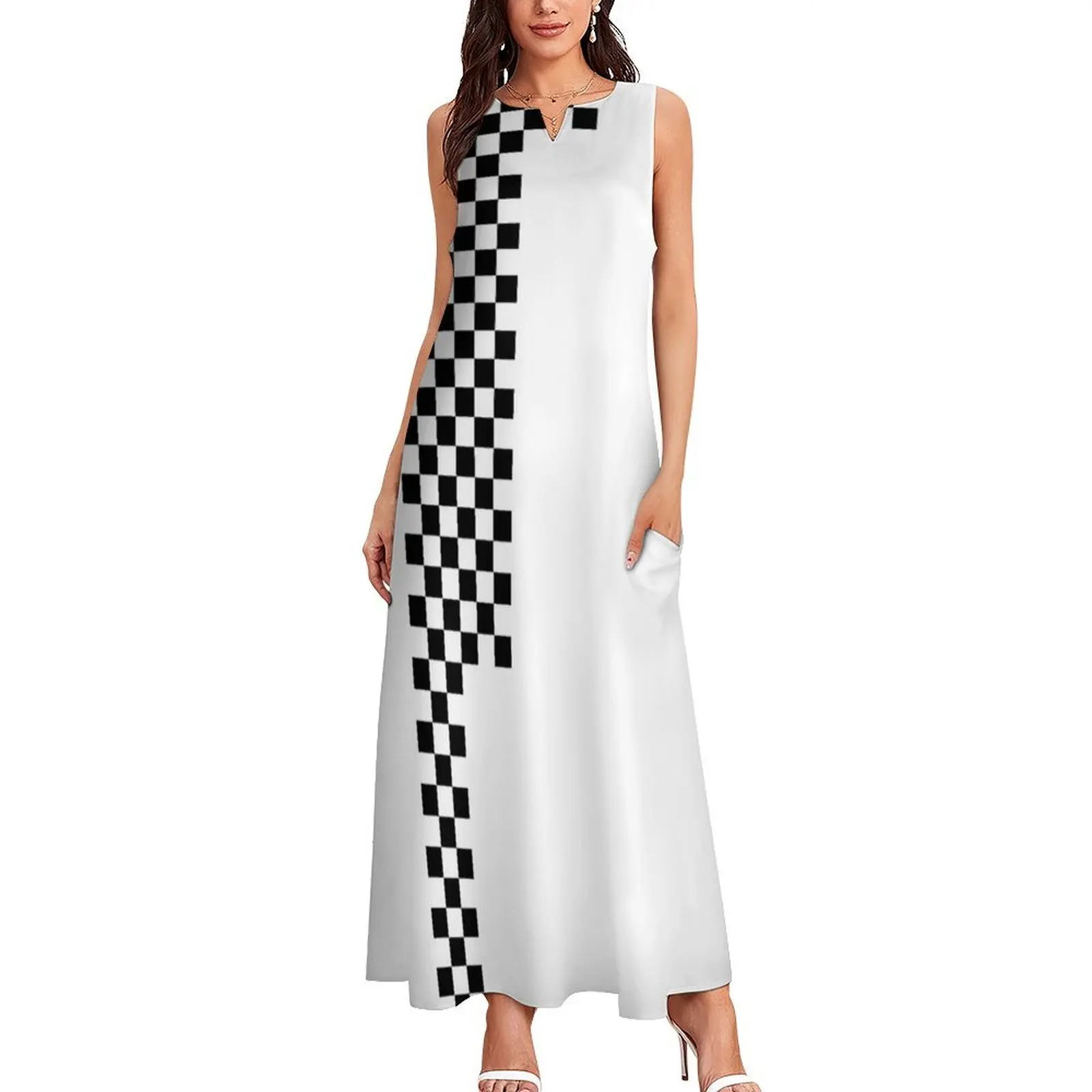 Ska Checkerboard Concept v1 Long Dress chic and elegant evening dress Bride dresses luxury dress