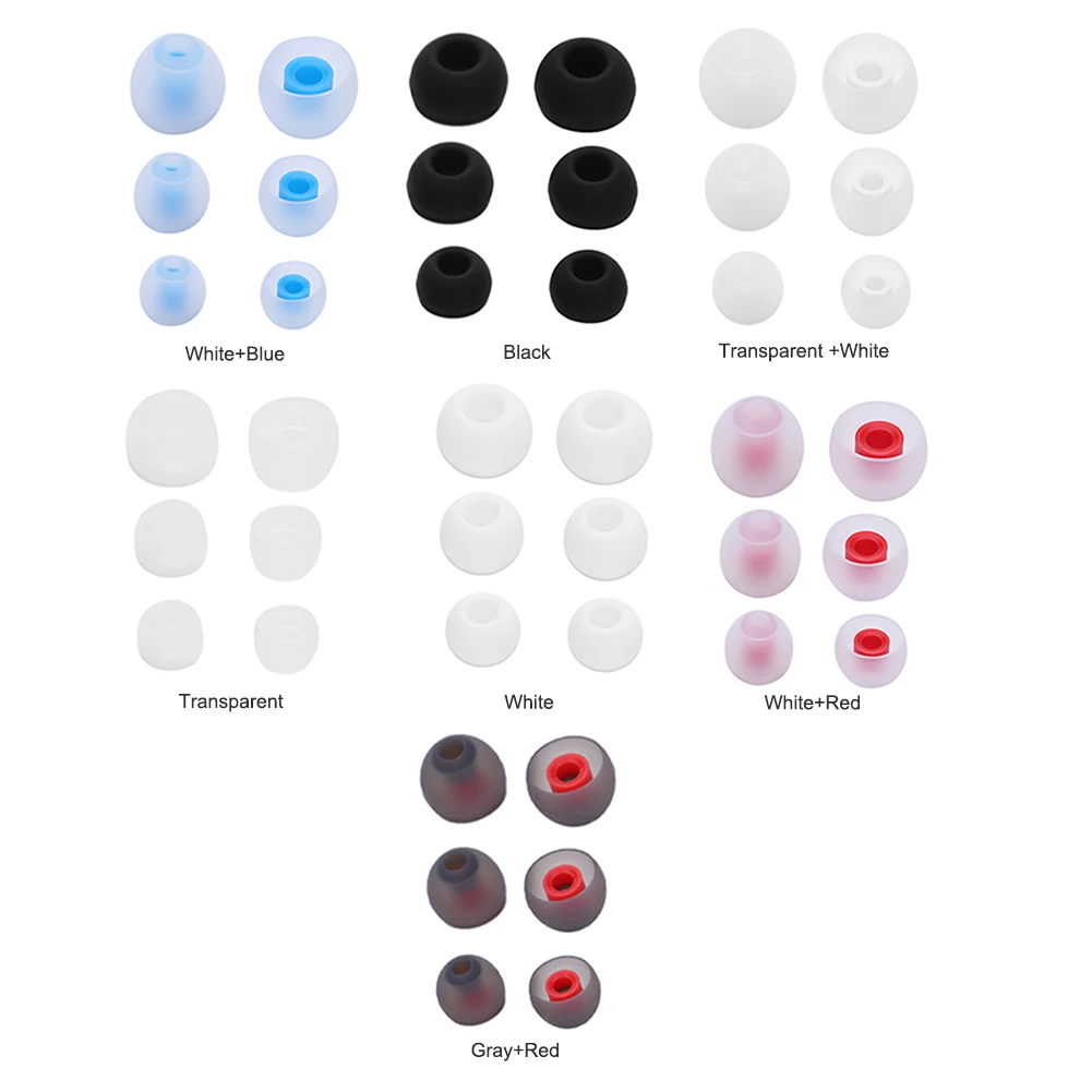 3 пары (6 шт.) L M S насадки-вкладыши с шумоизоляцией, силиконовые насадки для ушей, удобные сменные насадки для наушников KZ