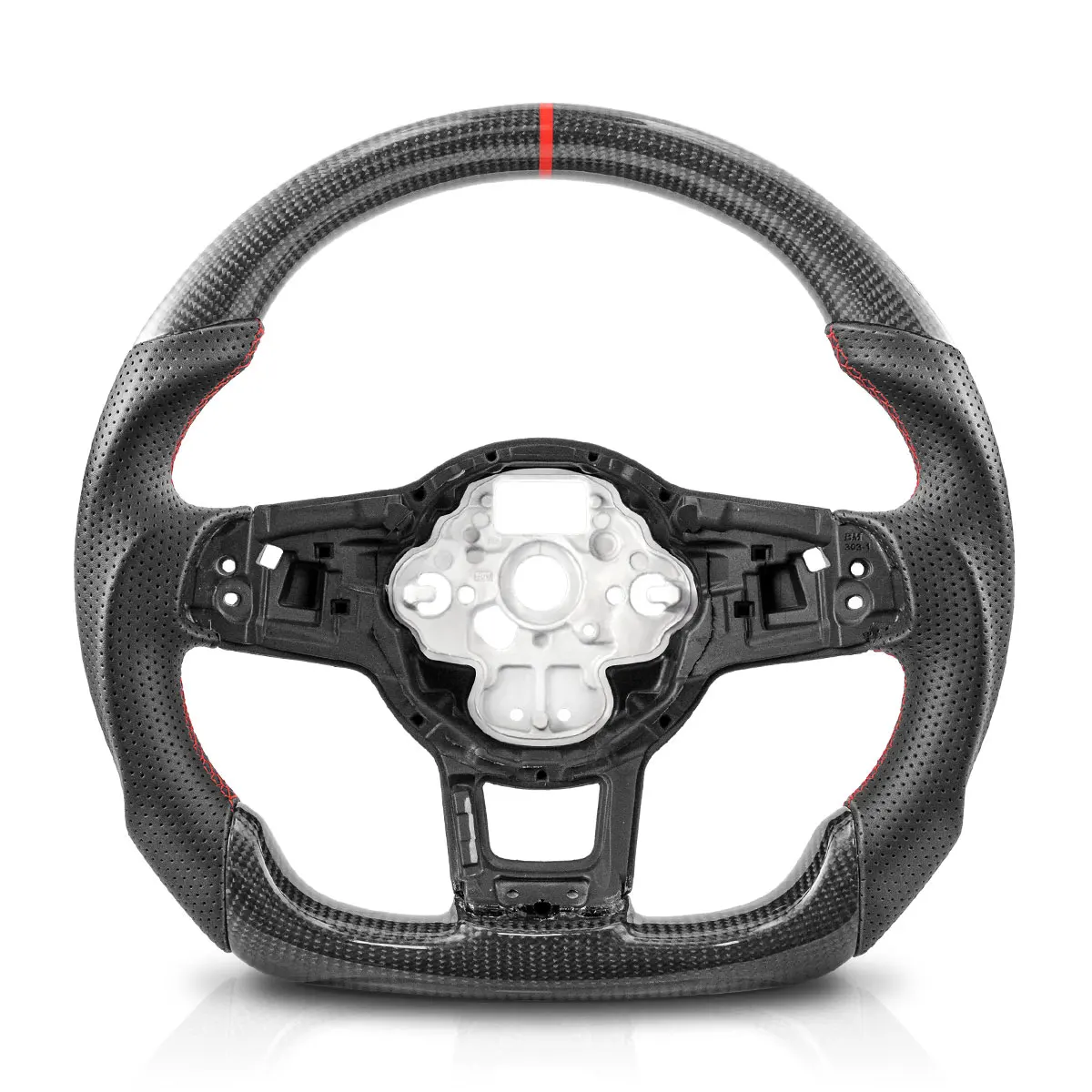 

Руль из углеродного волокна для Volkswagen Golf GTI MK7 2015-2019, перфорированные кожаные ручки