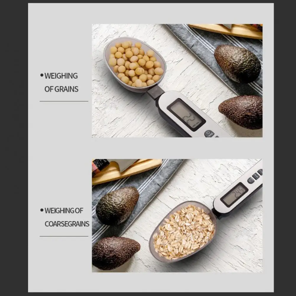 Digital Spoon Scale Digital Measuring Spoon Scale 500g High Precision Electronic Food Weighing Scoop Lcd Display Kitchen