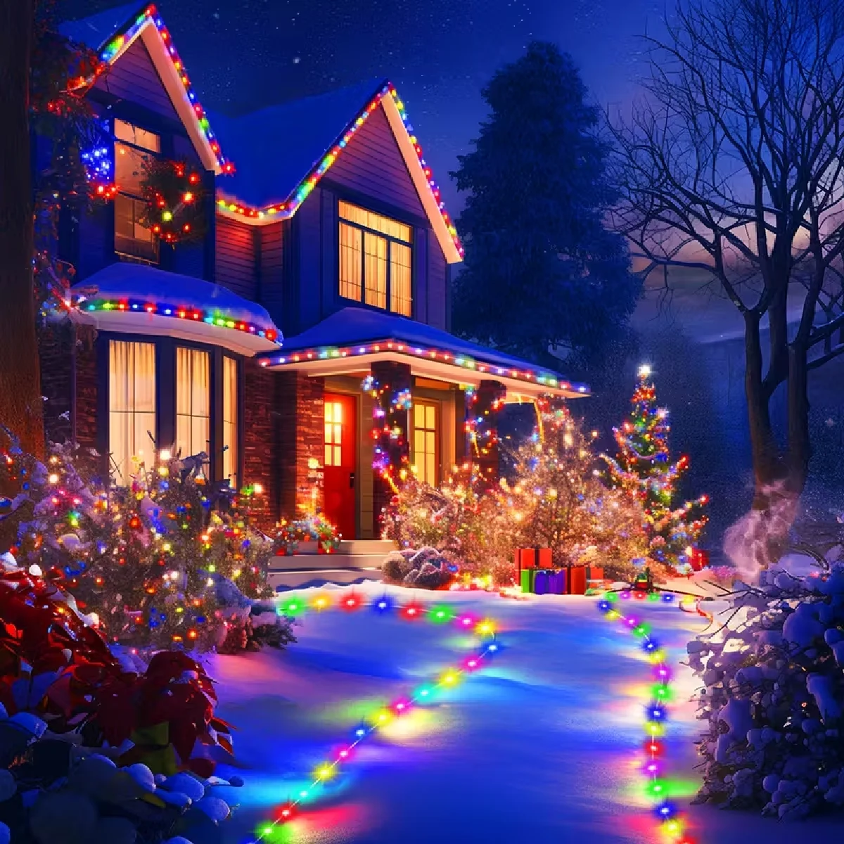 7 متر/12 متر/22 متر/32 متر/42 متر الشمسية عيد الميلاد سلسلة أضواء IP65 مقاوم للماء أضواء شجرة عيد الميلاد 8 طرق أضواء حفلة الهالوين الجنية