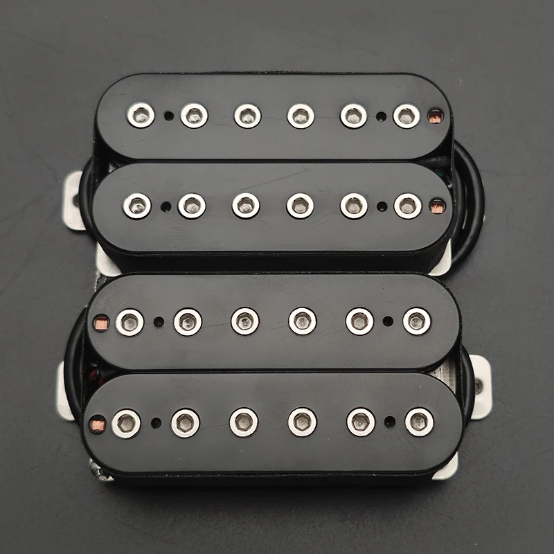 Vintage Alnico 5 Humbucker Pickup Double Coil Electric Guitar Bridge Pickup Black Guitar Parts Warm Sound Ivory/Black view 6