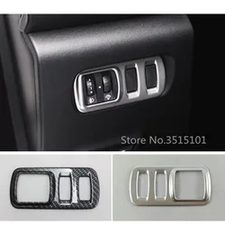 Stick Styling Cover ABS Matte/Carbon Fiber Front Head Light Switch Trim Frame Lamp For Renault Kadjar 2016 2017 2018 2019 2020