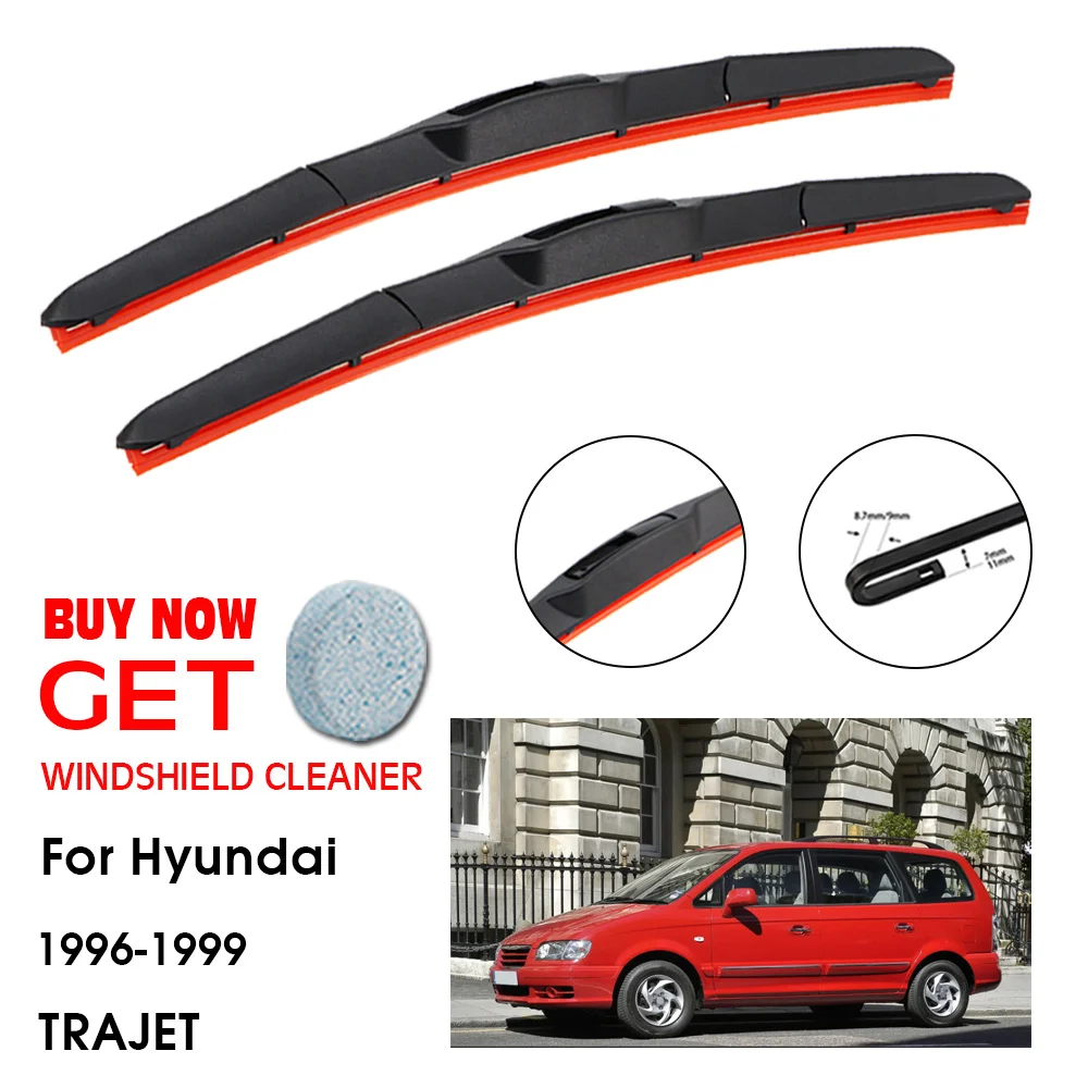 

Car Wiper For Hyundai TRAJET 22"+20" 1996-1999 Front Window Washer Windscreen Windshield Silica Gel Wiper Blades Accessorie