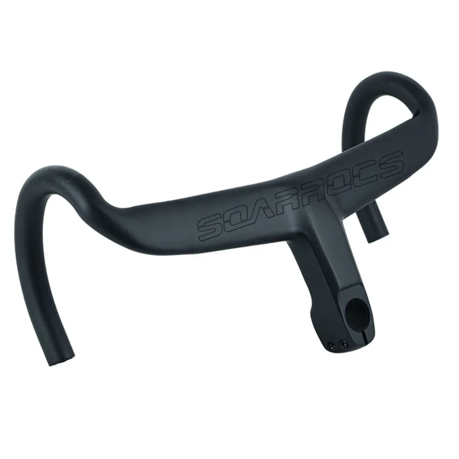 

YTYINSOARROCS OEM Road Handlebar With 28.6mm Stem 360mm 420mm Carbon Bent Bike Handlebar Full Internal Cable Road Bike Cycling P