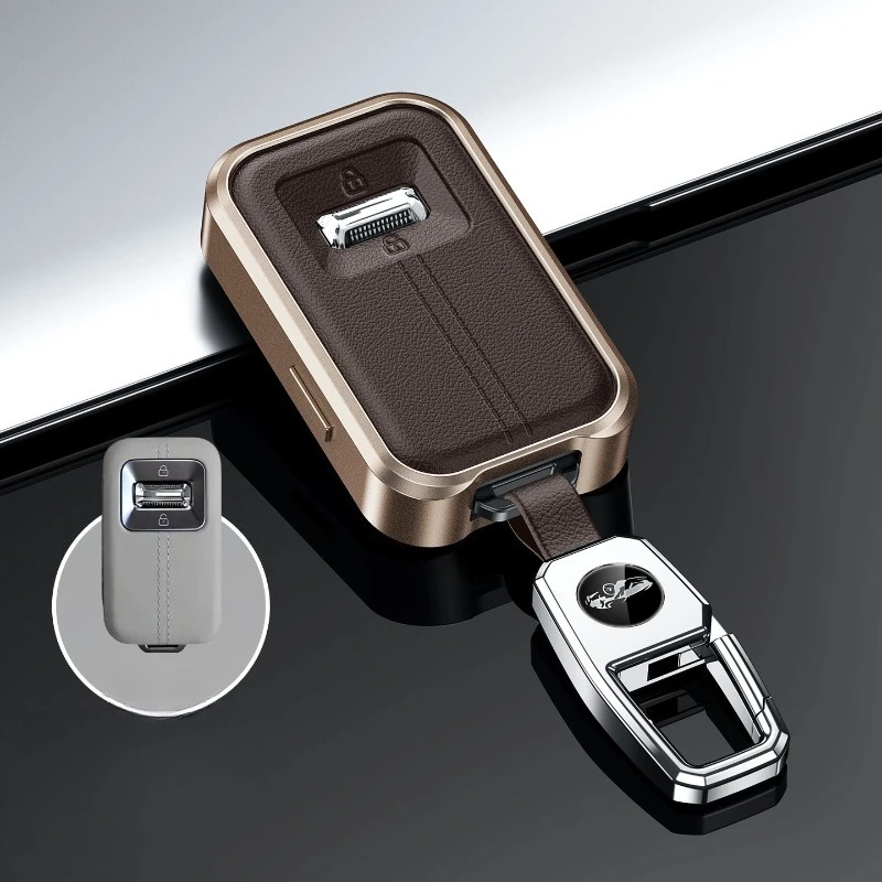 Keychain Aluminum Alloy Car Key Case Cover Shell Protector Fob Holder for ZEEKR 9X 001 009 8X 2026 Accessories Keybag