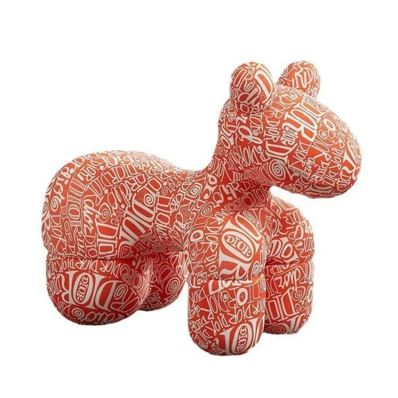 Chaise poney de célébrité d'internet, siège animal créatif, dessin animé, chaise mignonne pour enfant, chaussures de changement en forme de chiot