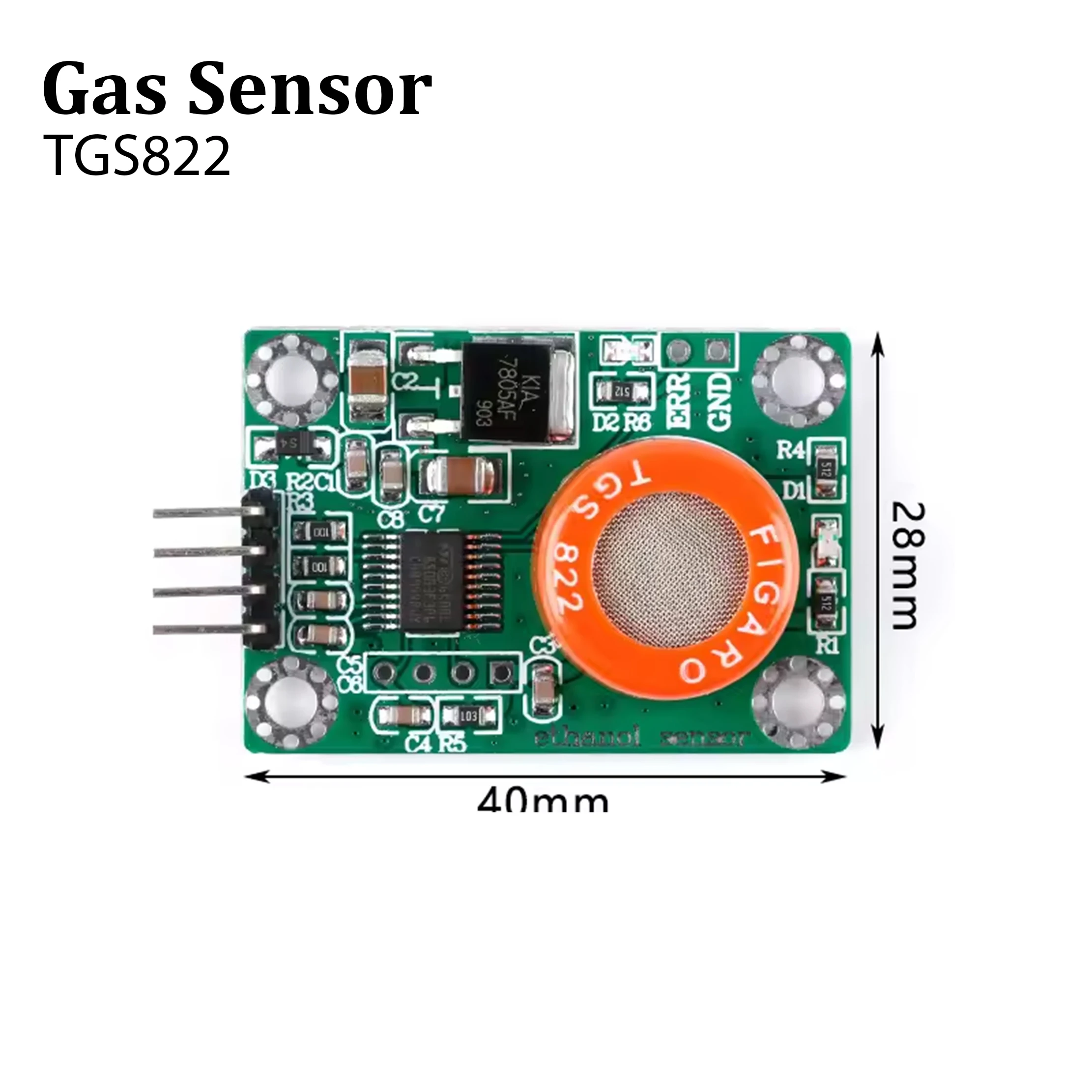 TGS822 50-5000ppm Alcohol Detection Sensor Module Serial Port Output Ethanol Alcohol Gas Measurement  New and Original in Storck