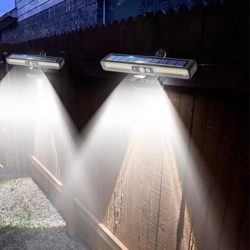 Solar Lights Outdoor Waterproof Portable Solar Powered Security Lights Weather-Resistant Bright Lamp With 120 Degree Adjustable