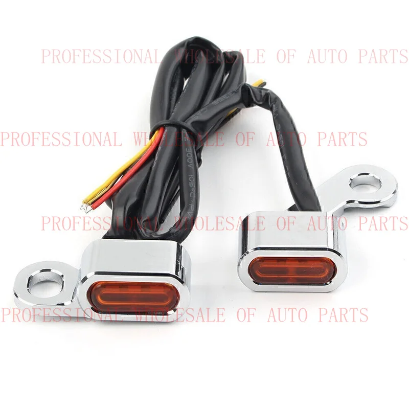 V+ V+ Sequential LED Turn Signal Flowing Mini Handlebar Light for Harley Motorcycle po