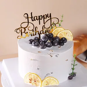 أكريليك عيد ميلاد سعيد كعكة توبر ، وردي ، ذهبي ، فضي ، أطفال ، رجال ، نساء ، زينة كعكة ، استحمام الطفل ، لوازم الهدايا ، 10 قطع أفضل 6 كيك رجالي مربع مبيعا - رقم 2