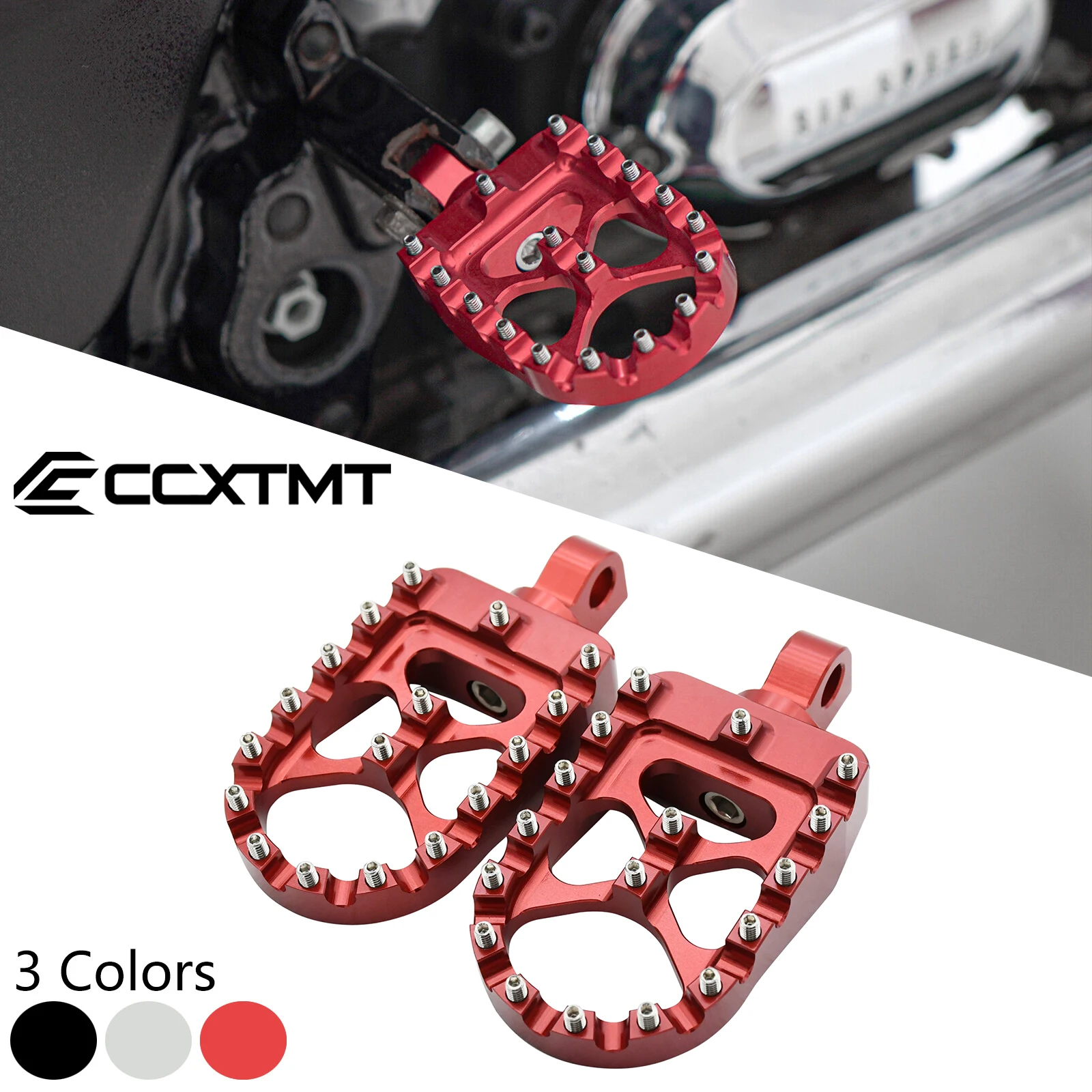 

Motocross CNC Wide Foot Pegs 360° Roating For Harley Dyna Softail Slim Fatboy FXDF Iron Sportster 883 XL883 XLH883 Custom XL883C