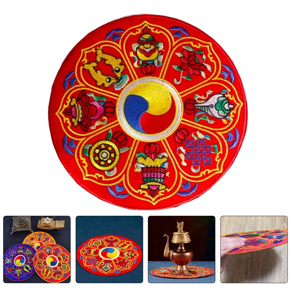 Bowl Pad Buddha Sound Pillow Meditation Cushion Tibetan Singing Mat Bracket Vajra