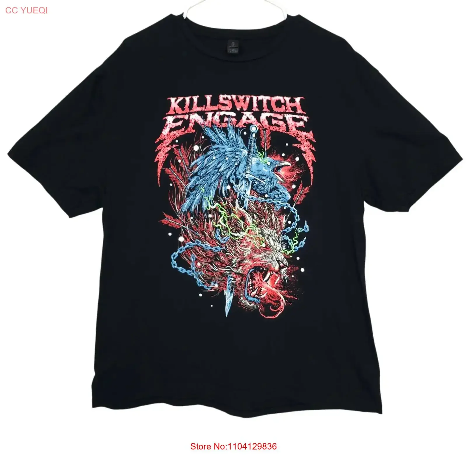 Killswitch Engage Omens Tour T Shirt XL Fall 2022 Lion Metalcore Band Merch vintage Washed graphic fashion designer clothes