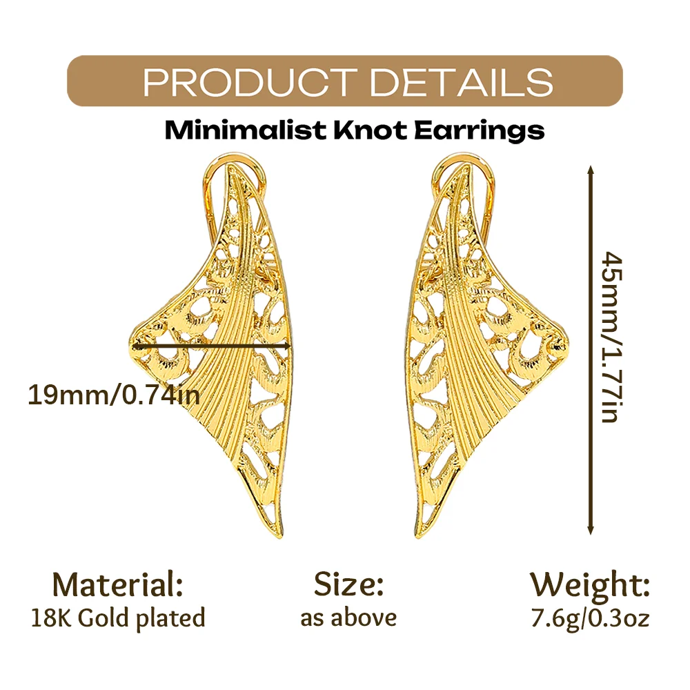 YTJX 2026 Neue Vintage Chunky C-Form Ohrringe für Frauen Hochwertige 18K Goldfarbene Gedrehte Ohrringe Modischer Alltagsschmuck Geschenk – Detail 1