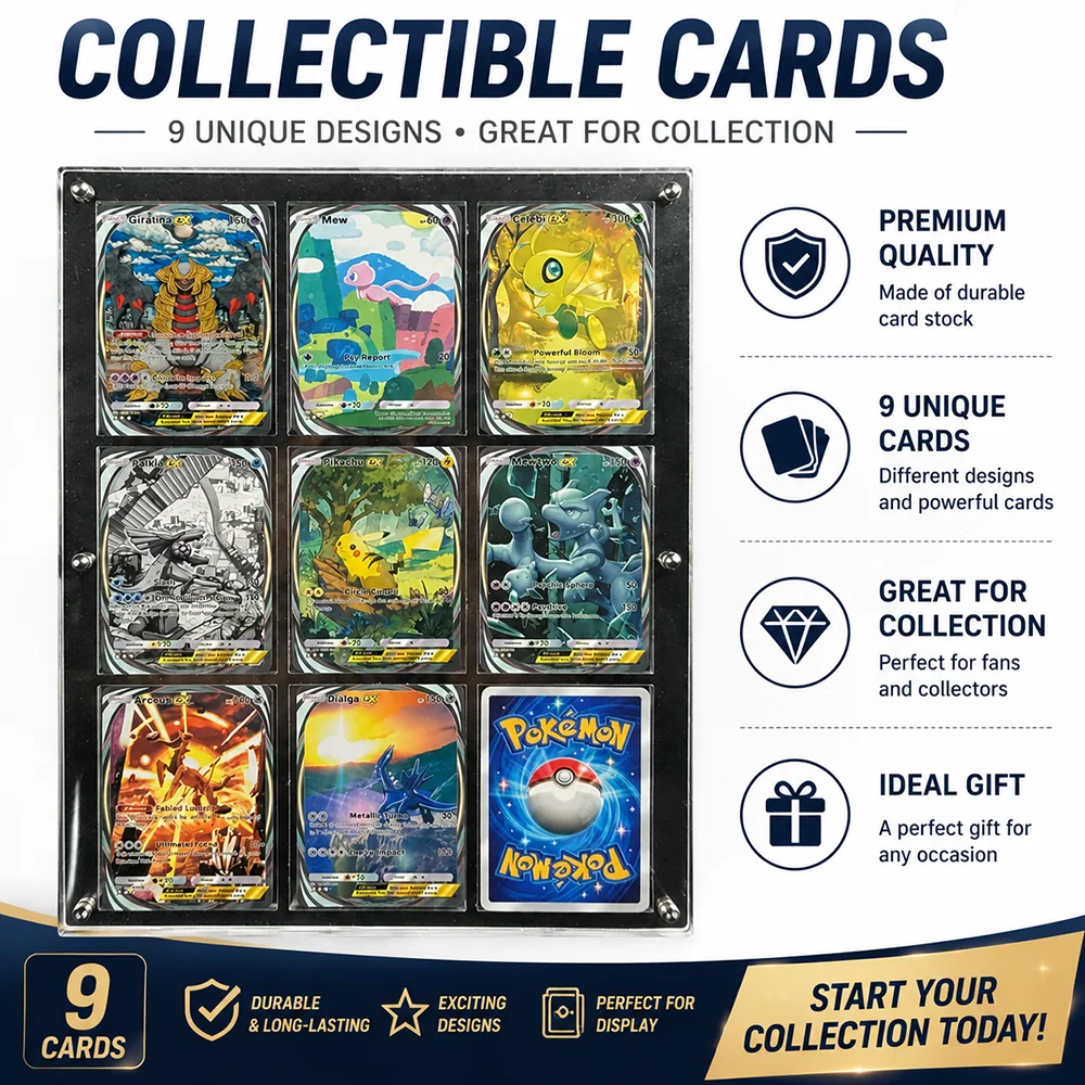 

8Pcs/set Anime PTCG Collection Cards Mewtwo Arceus Giratina Palkia Dialga Embossed Texture Flash Cards Trainers English Card