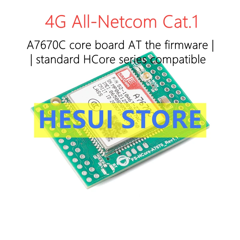 A7670C CAT.1 core development board 4G module full network passband 2G LTE+GSM STM32 routine