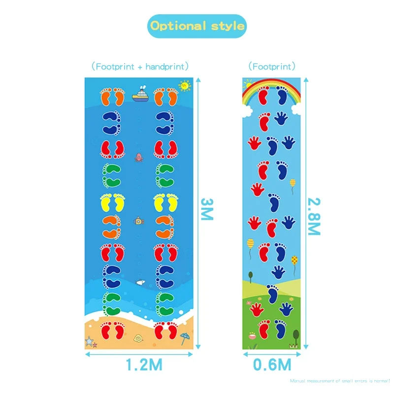 Tapis de saut pour enfants, exercice de coordination des mains et des pieds, tapis de jeu d'équipe pour bébés, tapis de jeu en treillis, jouets de sport pour la petite enfance