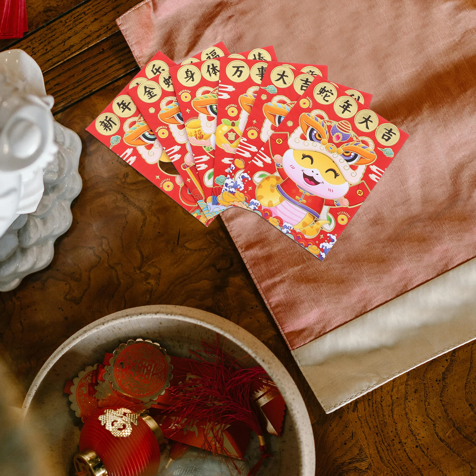 

Cartoon Snake Red Envelope Chinese New Year Money Pocket Zodiac Lucky Envelopes