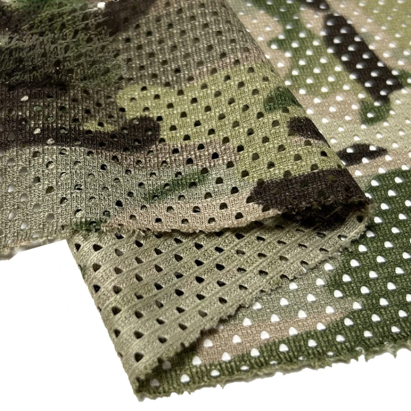 1.5M Width Camouflage Mesh Fabric 130GSM Nylon Polyester Cloth Ghillie Suit Helmets Cover Sunshade Mask Scarf DIY Colth