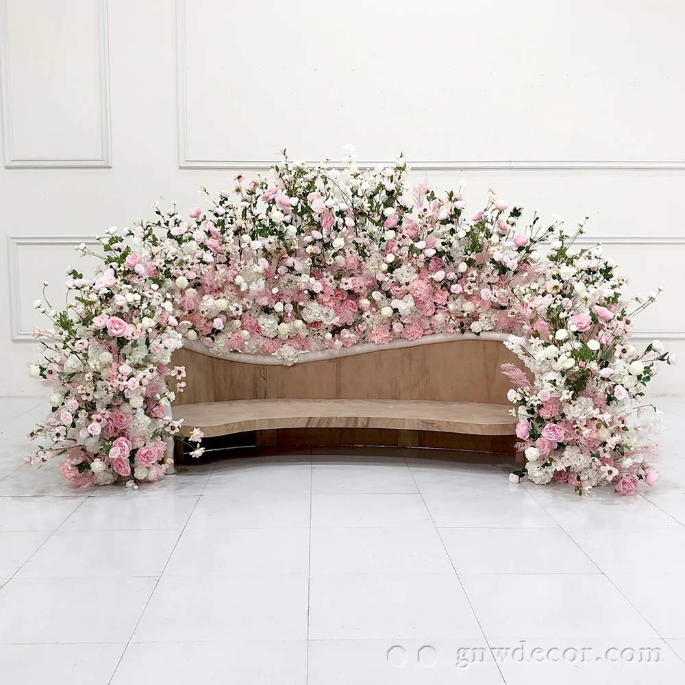 Luxurious Bridal Sofa Flower Arrangement Decoration Flower Runner Strip