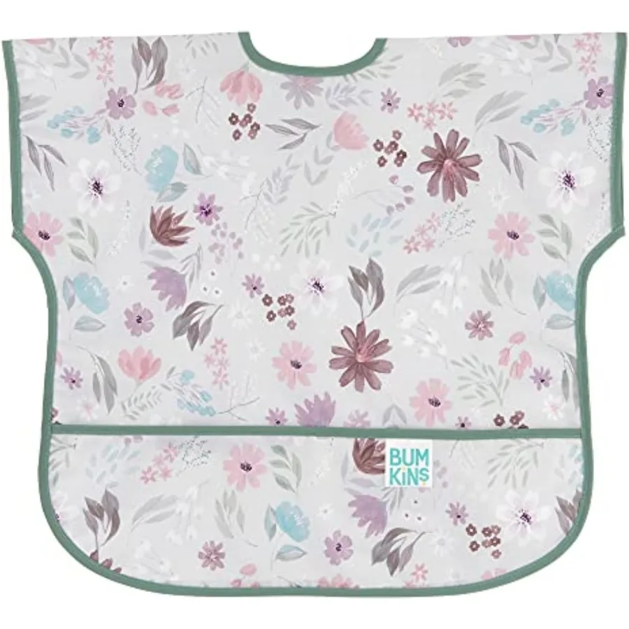 

Bibs Waterproof Toddler Bibs Designed for 13 Years Old Large Size with Short Sleeves for Easy Mealtime Use and Effective Spill