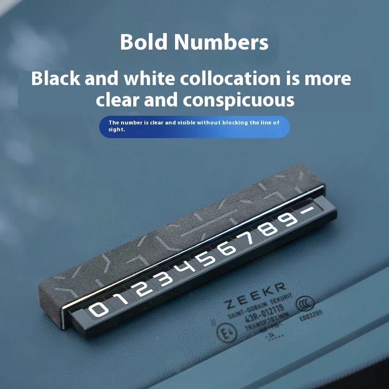 For ZEEKR ZEEKR 001 007 009 ZEEKR X 7x Temporary Car Parking Number Plate Moving License Plate Car Interior