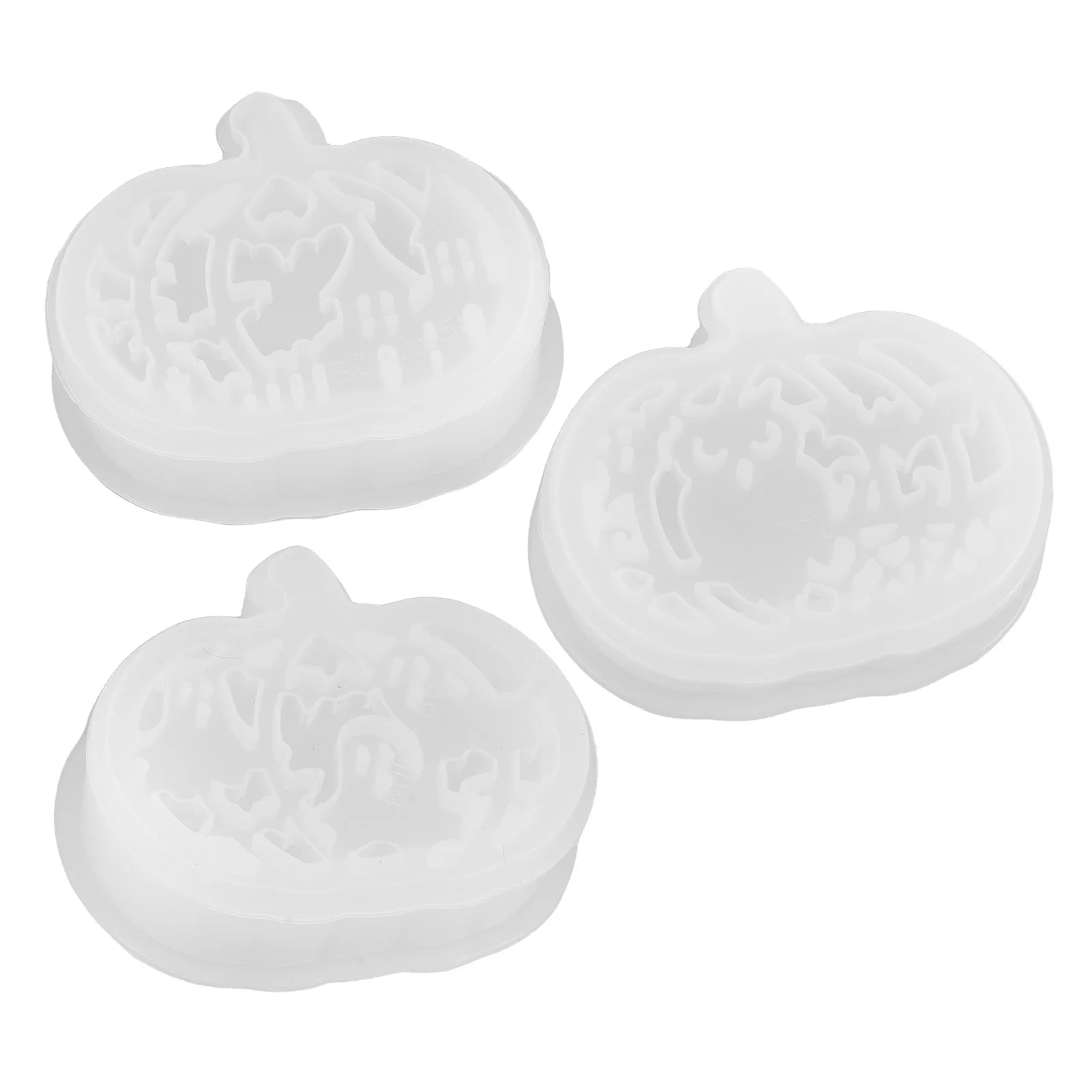 

3Sets Halloween Epoxy Resin Pumpkin Silicone Mold Tea Light Holder Craft DIY Pumpkin Shaping Mold Resin Supplies