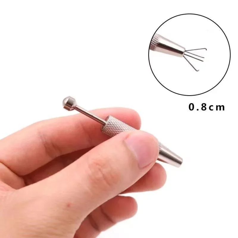 

4 claw pick up tool Claws Beads Electronic Component Grabber Diamond Gems Prong Holder IC BGA stainless steel chip gripper