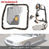 Artudatech 9PCS 4L60E 4L65E Transmission Solenoid Kit For 1993-2005 GM EPC Shift TCC 3-2 PWM Car Accessories