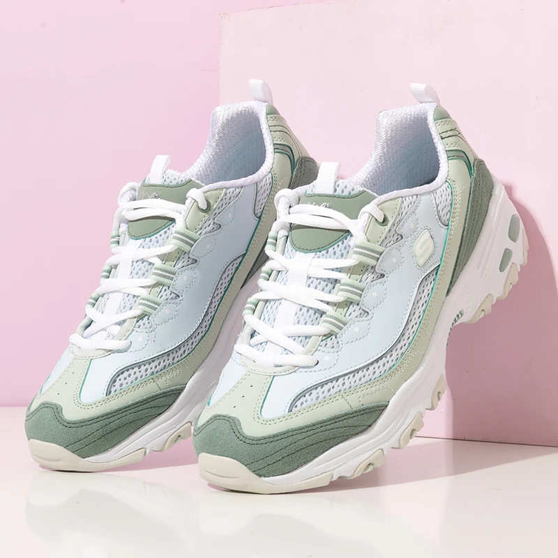 

Skechers Women's Shoes D'Lites Series Sneakers Lightweight Casual Shoes Retro Trendy Dad Shoes Breathable Commuting Shoes 896209-Sage