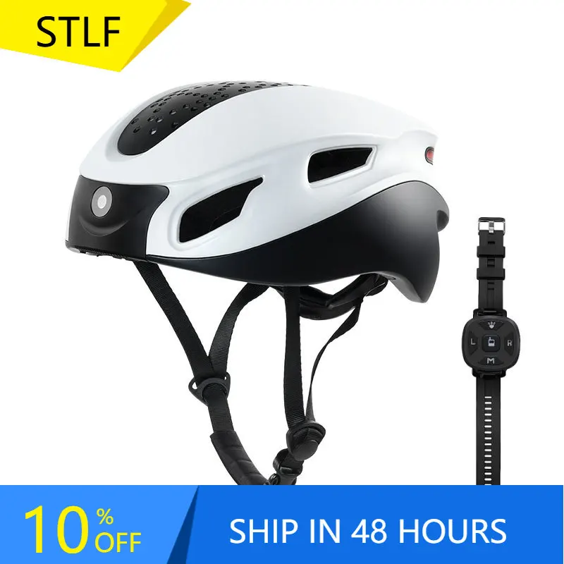 

STLFCycling Motorcycle Bike Bicycle Scooter Smart AI Helmets With and Bluetooth Turn signal