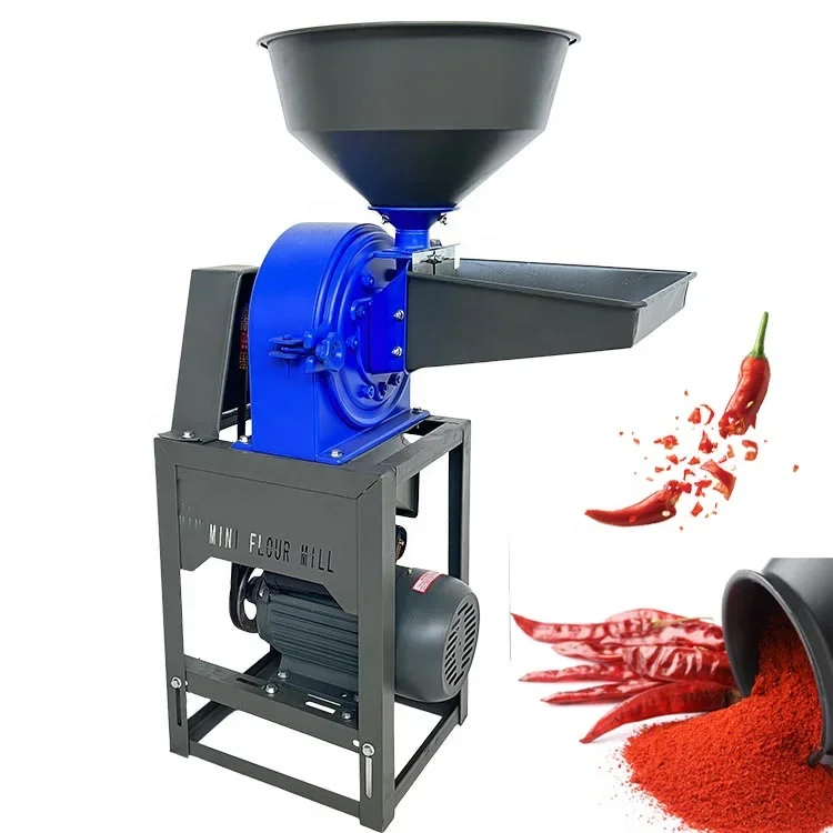 Home use 250kg/hour factory supply grains spices flour pulverizer disc mill BB-F21