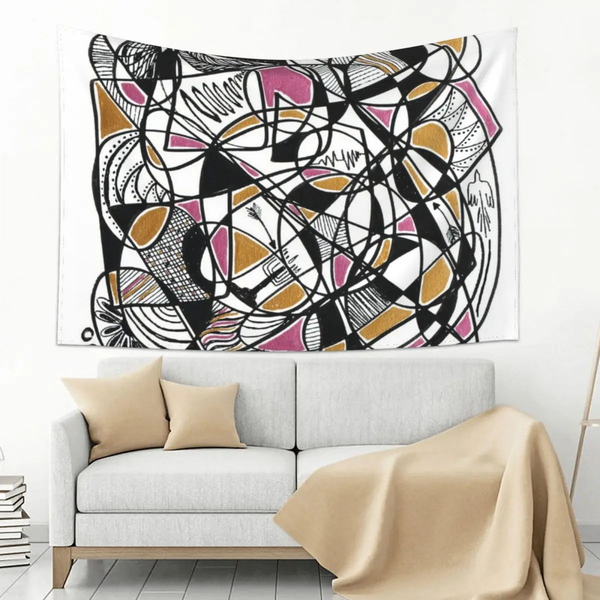 

Pinky Squiggle Tapestry Room Decor For Girls Room Decor Cute Bedrooms Decorations Christmas Decoration Tapestry