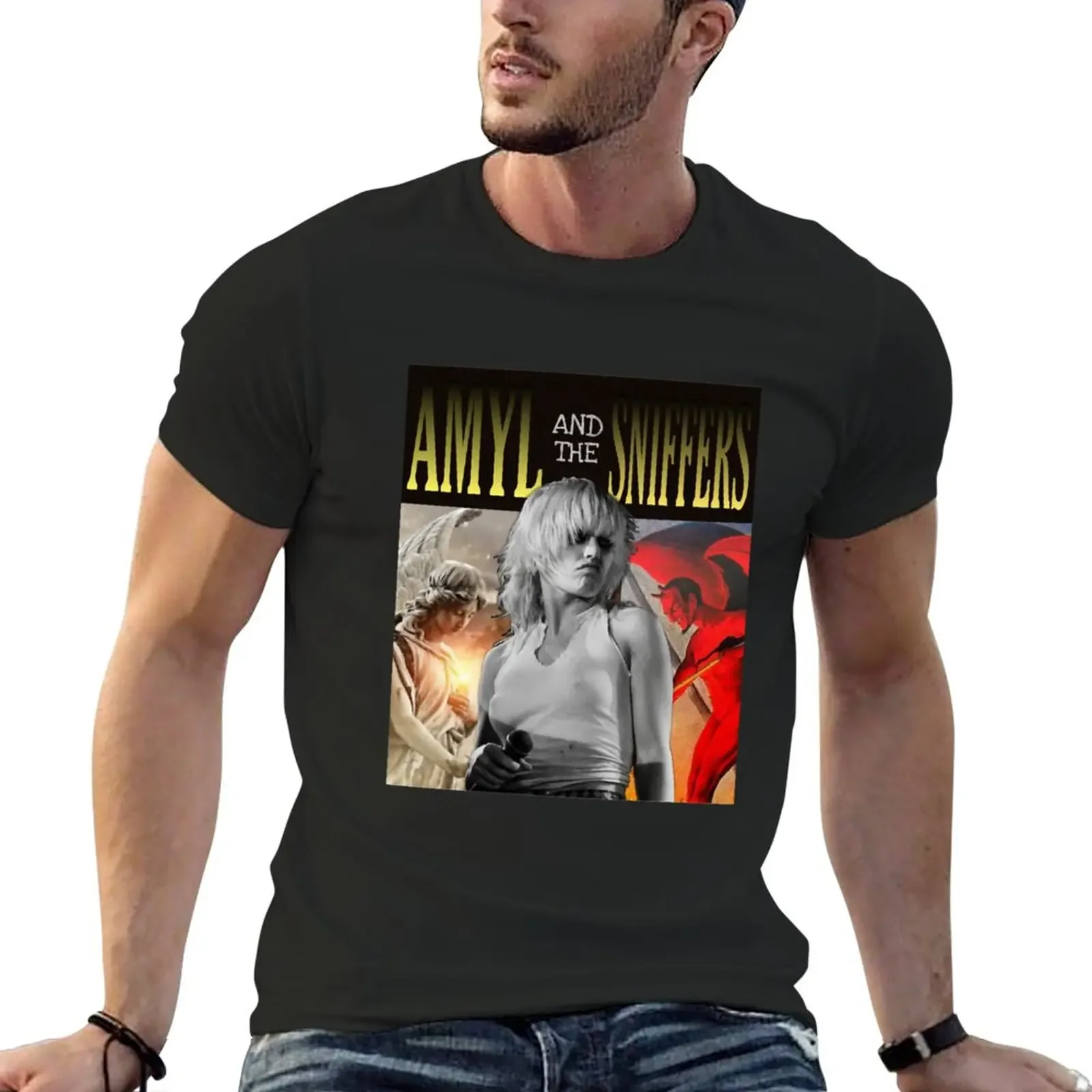 Awesome Music Rock Cool Amy Taylor Sports Pretty Aria Nice Goodbad Energy Retro T-Shirt Blouse mens tall t shirts