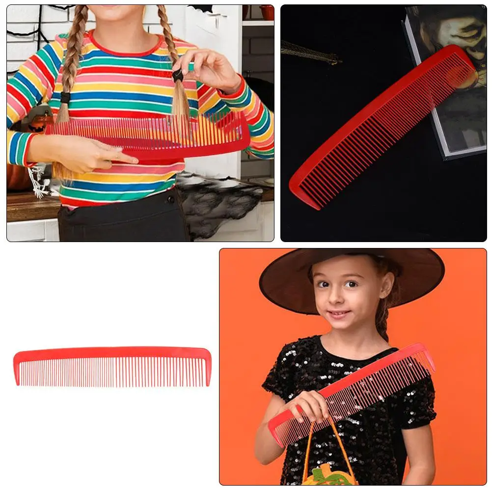 Giant Wide Comb Props Halloween Large Prank Jumbo Clown Comb Theater Costume Accessories Stage Performance Party