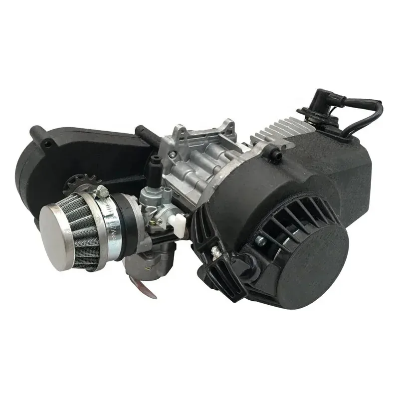 Factory Hot Selling 49cc 2 Stroke Motorcycle Engine Motor With Reduction Gearbox for Mini Pocket Bike Scooter Dirt Bikes