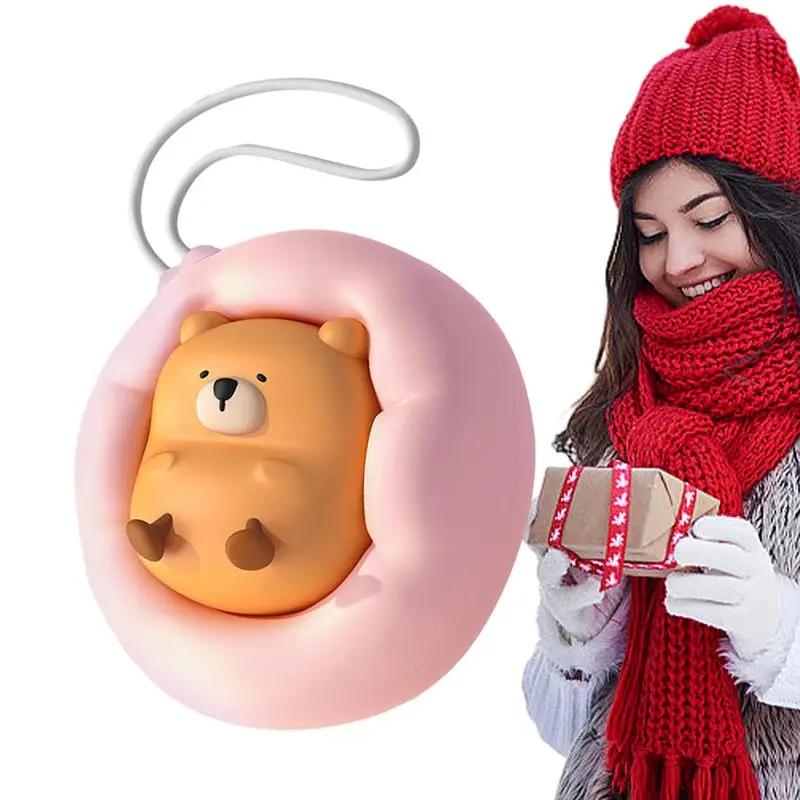 Cartoon Hand Warmer 2-Level Portable Winter Hand Warmer Rechargeable Long-Lasting Warmth In Winter For Outdoor Sports