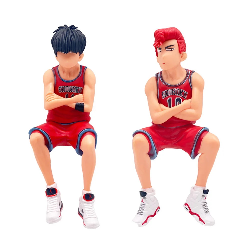 جديد 15 سنتيمتر أنيمي البطولات الاربع دونك Sakuragi Hanamichi أرقام Rukawa Kaede نموذج اللعب سيارة سطح المكتب زخرفة السيارات الديكور الداخلي الهدايا