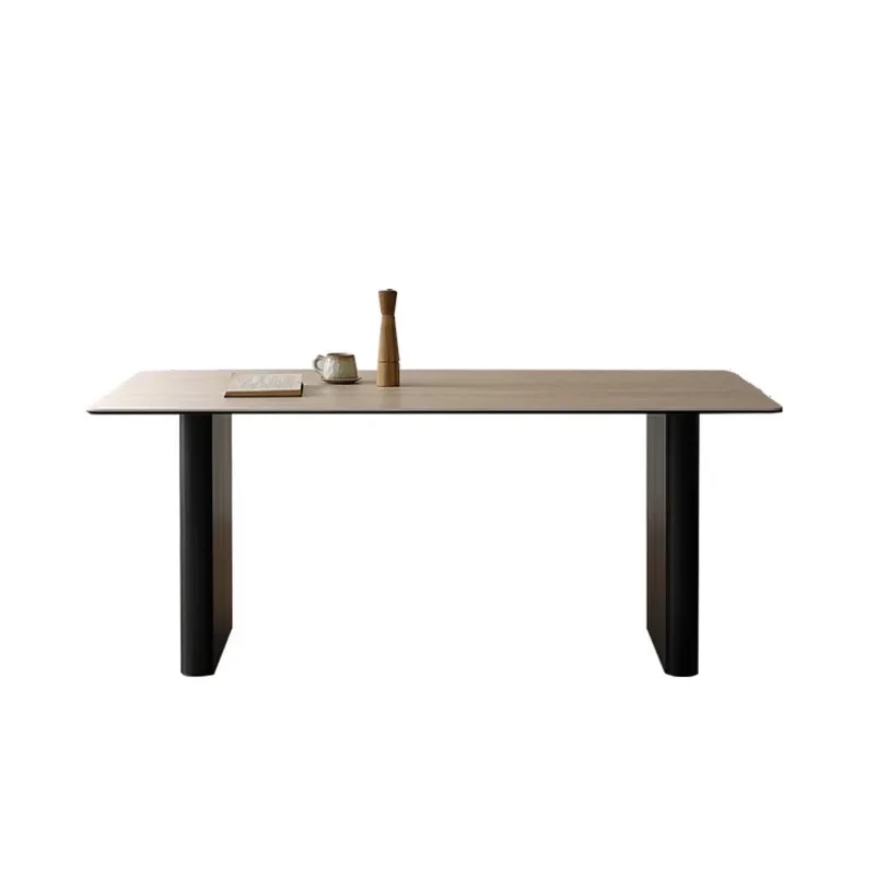 

luxury dining table household modern simple small apartment ash wood dining table and chair combination