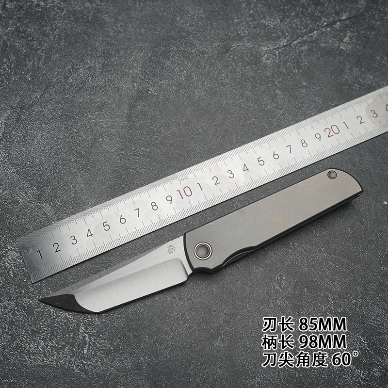 

Kick Stop Chop Ручка из титанового сплава, сталь M390, скрытый флиппер, тактический танто-складный нож в японском стиле