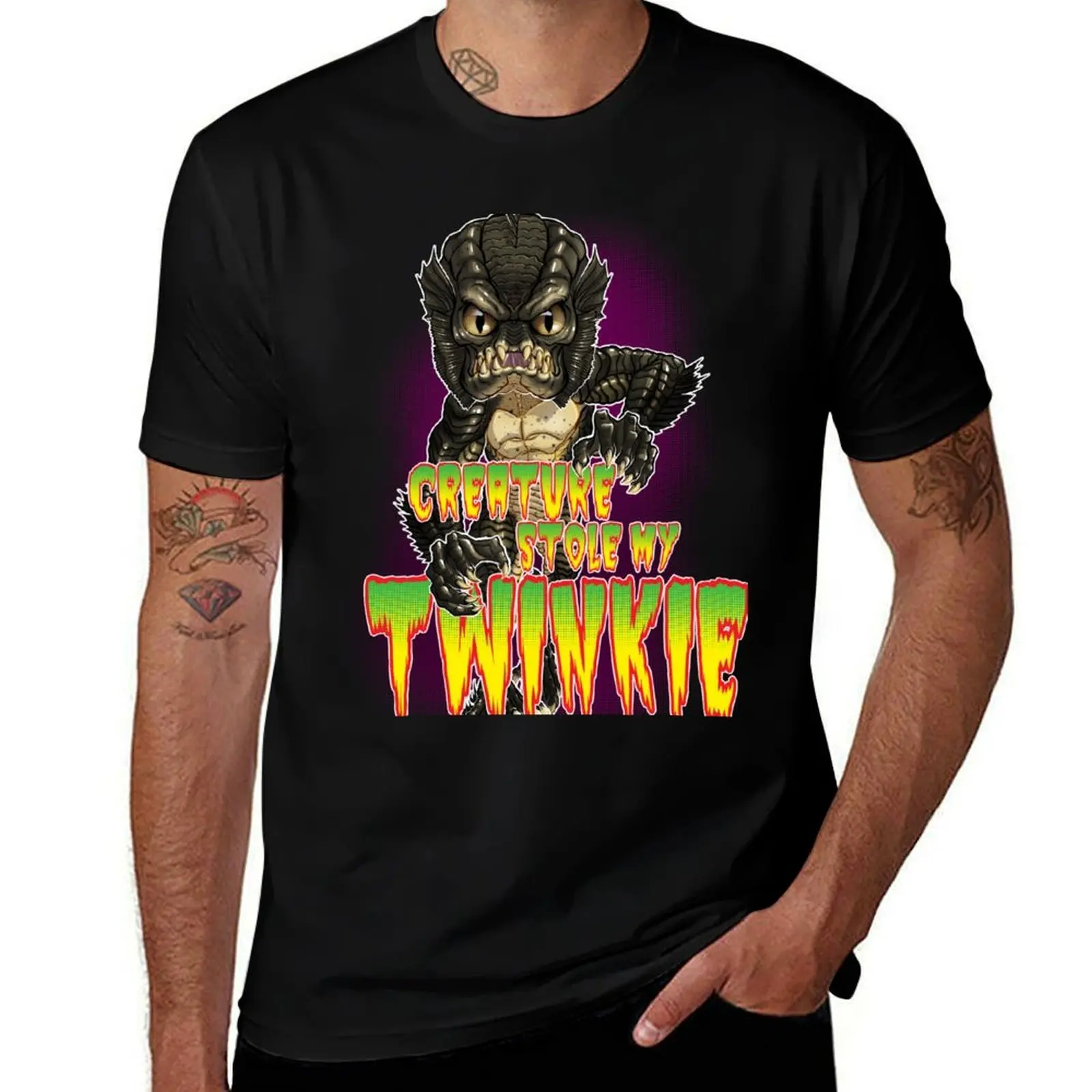 Monster Squad CREATURE STOLE my TWINKIE Футболка Механика Рабочая Футболка