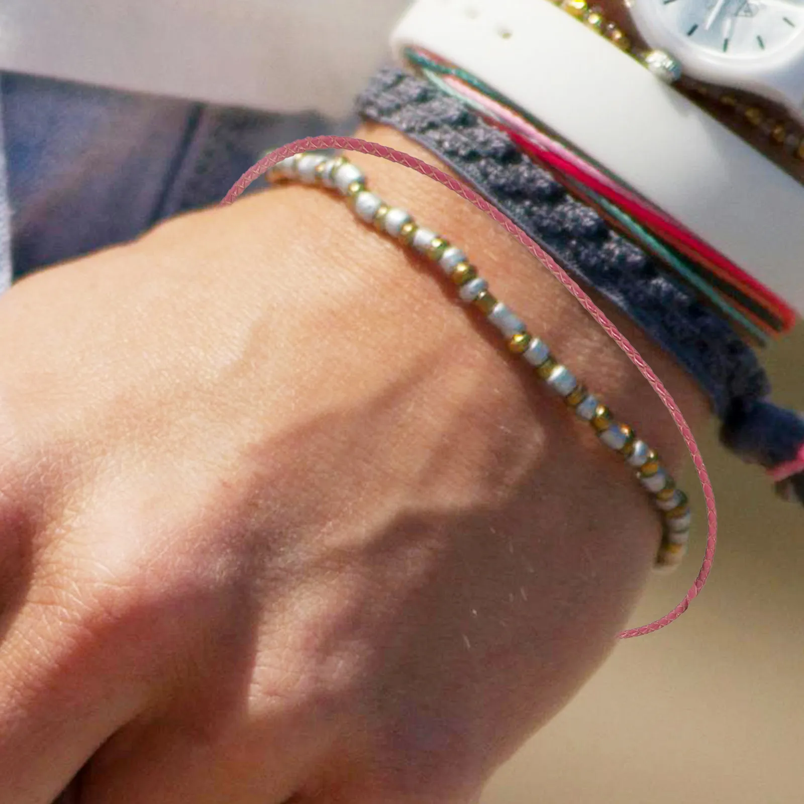 

Шнур для изготовления браслетов, плетеный декоративный шнурок для рукоделия, ювелирный шнур для аксессуаров ручной работы