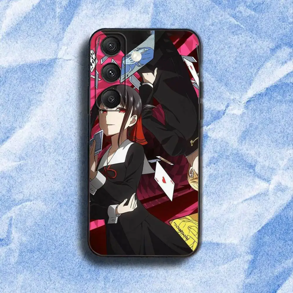 Custodia per telefono K-Kaguya-s Sama per Samsung S 25,24,23,22,30,21,10,9,Ultra,Plus,Lite,FE,4,5G Custodia morbida nera